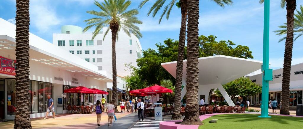 Die Lincoln Road in Miami Beach