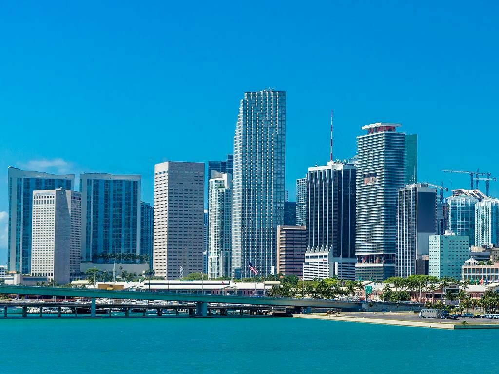 Die Skyline von Miami